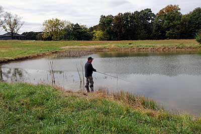 Ponds offer a great opportunity to get away from the crowds and catch aggressive bass in the fall. 