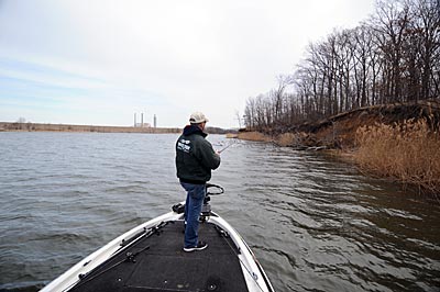 Bass anglers can find active bass in the hot water discharge areas of power plant lakes.