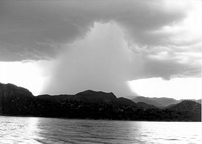 This storm hit us at Bartlett Lake, Filled the boat with hail and cut visibility to nothing. They roll in fast in Arizona.