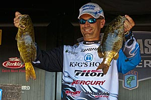 Randy Howell of Springville, Ala., is in the lead on Day 2 of the Ramada Championship on Oneida Lake.