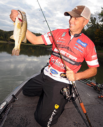 A shaky head presentation produces bass year-round for South Carolina pro Marty Robinson.