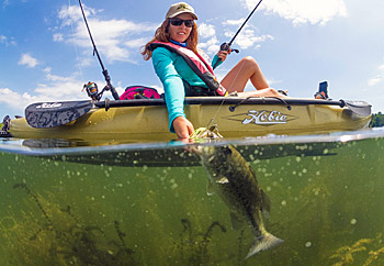 Kayak fishing is growing in popularity.