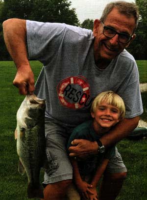 My fishing buddy loves to catch fish.