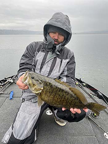 A deep smallmouth that was holding near an offshore rockpile.