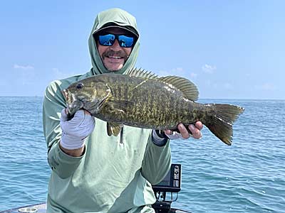 A solid Lake St. Clair smallmouth bass.