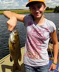 Smallmouths can do well in small waters.