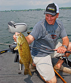 Tournament pro Joe Balog is a firm believer that scents can make a big difference when fishing for smallmouths and goes as far as concocting his own special garlic scents.