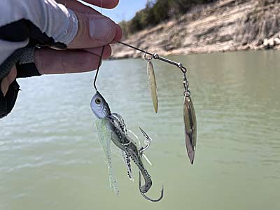 Adding a trailer hook will help you land more bass on a spinnerbait.