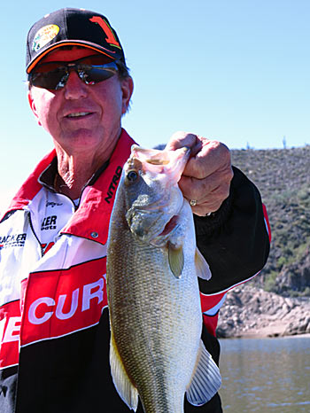 Gary Senft with a nice split-shot bass.