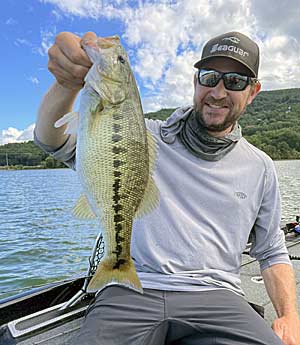 Professional angler Luke Clausen relies heavily on small swimbaits as the water gets cold each fall and uses them well into winter.