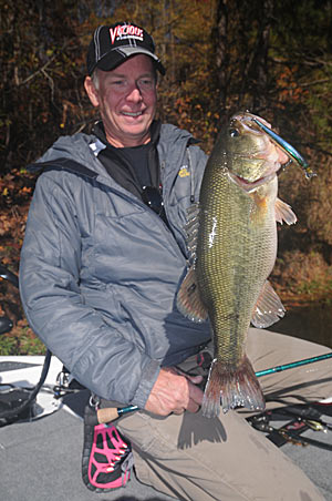 Suspending stickbaits can be fished slowly enough to match the movements of bass and baitfish during winter.