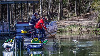 Spring is FLW Tour angler Matt Arey’s favorite time to throw a swimbait. Bass are shallow, and he can see them react to his swimbait, giving him the chance to change style, size or color until he finds the one that makes bass strike. Photo courtesy of FLW Outdoors