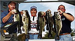 Bass fishing tournament record