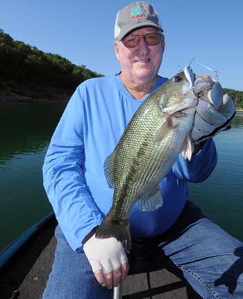 Lure designer Lyndall Helms keys on the thermocline to catch bass throughout the heat of summer. 