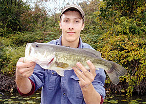 Scotty Cornwell holds another bass in decline.