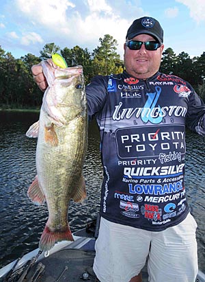 A crankbait is one of Jacob Powroznik’s favorite lures for catching bass from tidal waters.