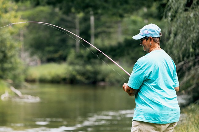 Bass fishing