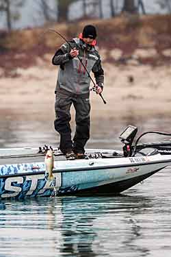 South Carolina Bassmaster Elite Series angler Casey Ashley put a spotlight on underspins  — also known as horsehead jigs and fish-head spins — when he used them to win the 2015 Bassmaster Classic on Lake Hartwell. CREDIT: B.A.S.S./Gary Tramontina