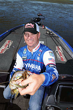 Bass in the grass will attack a plastic frog skimmed across the top of a weed mat in the early fall.