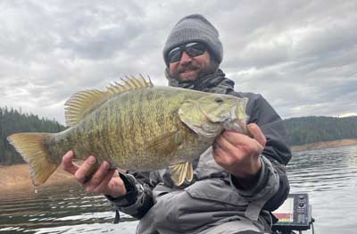 Cold weather and smallmouth bass go together well. This can also be your best chance at a trophy.