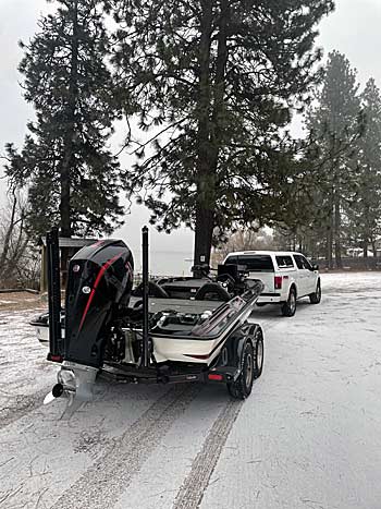 Fishing on a snowy day can be some of the best fishing of the year, but it's a sign that winter is here.