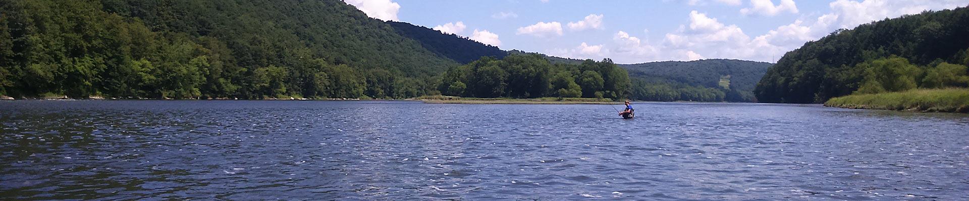 Wading the river