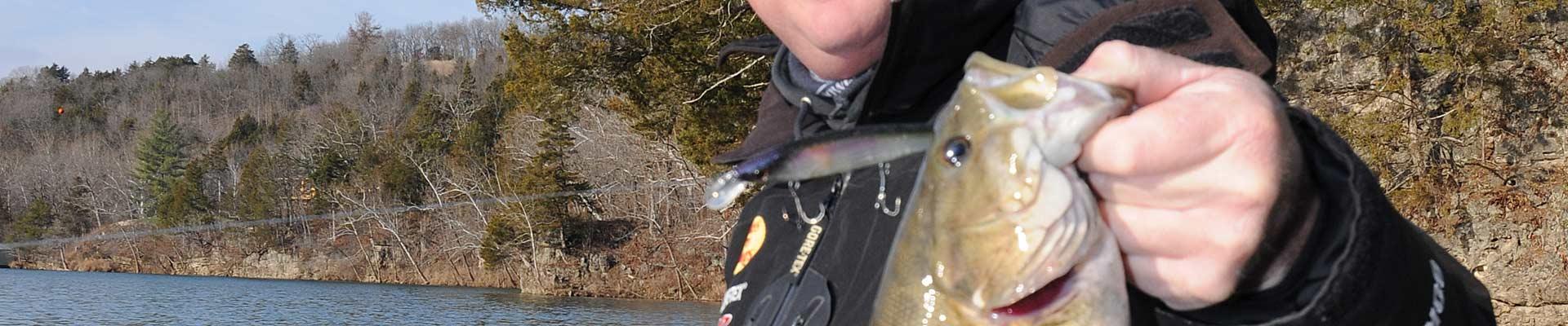 Winter smallmouth fishing