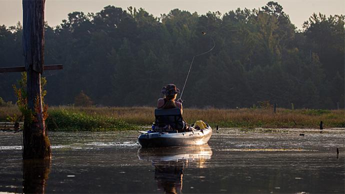 Kayak fishing