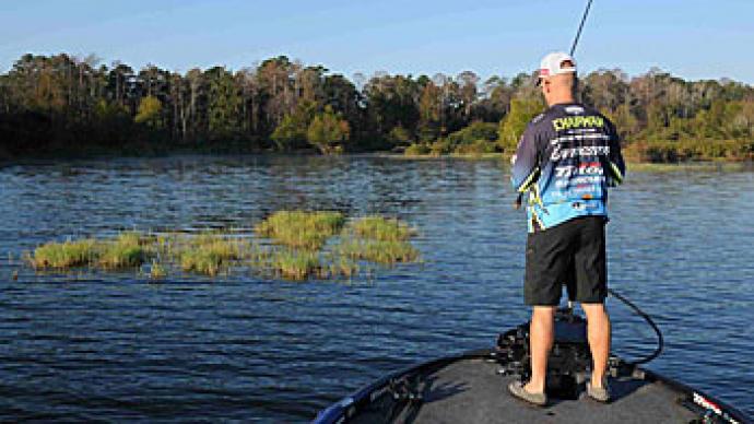 Any time he is flipping or pitching into heavy cover, B.A.S.S. angler Brent Chapman favors using a Texas rig for his soft plastics.