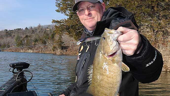 Winter smallmouth fishing