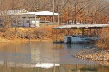 A thin layer of ice covered a cove on Grand Lake in this photo from early January. It’s extremely rare for major portions of the Grand to freeze solid, but it happened as recently as 2010.